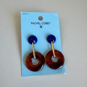 Rachel Comey Blue and Brown Earrings